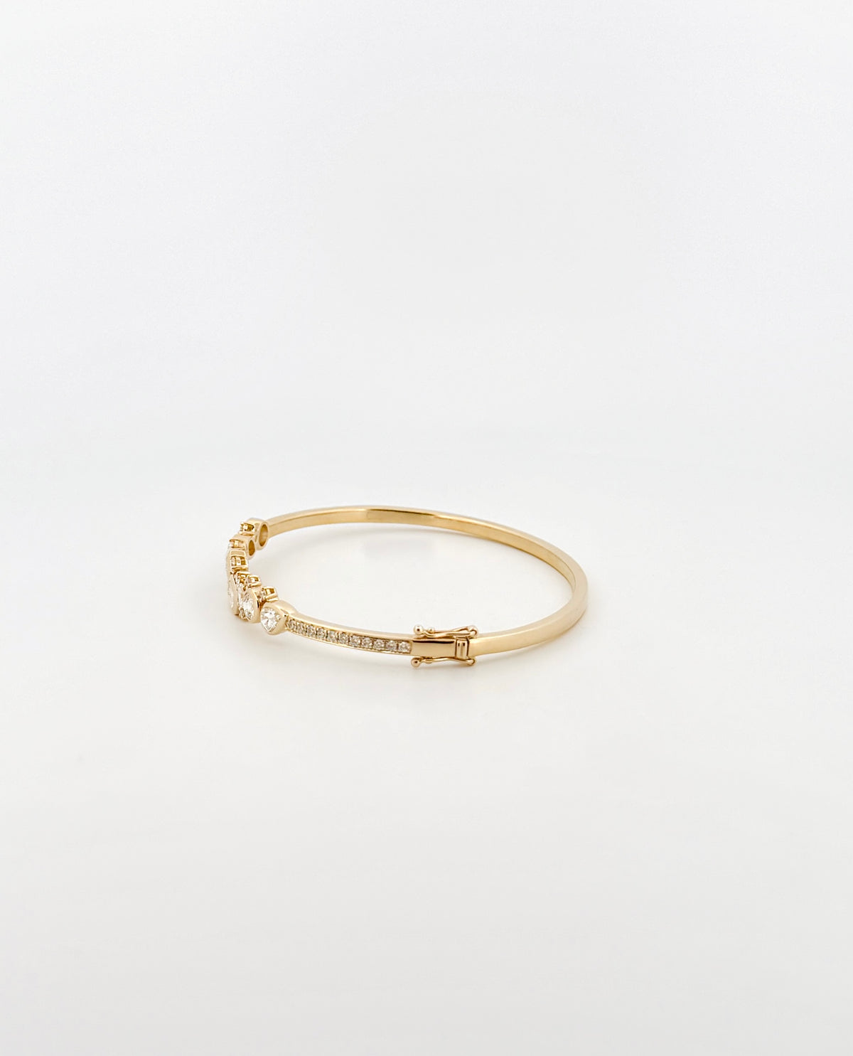 Multi-Shape Diamond Bangle