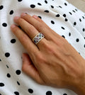 Mixed Color Sapphire Ring