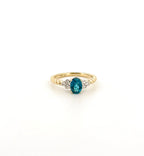 London Blue Topaz & Diamond Rope Ring