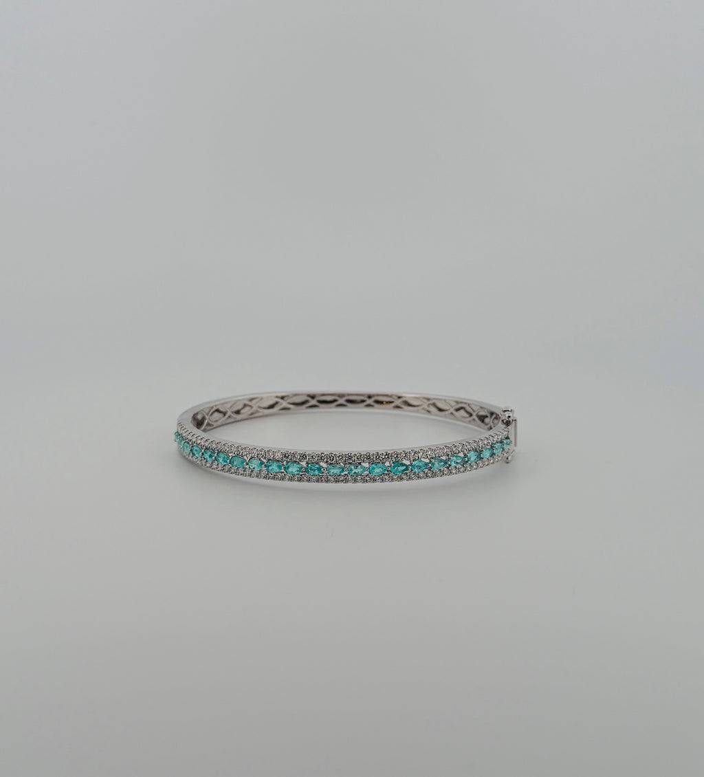 GIA Paraíba Tourmaline Bangle