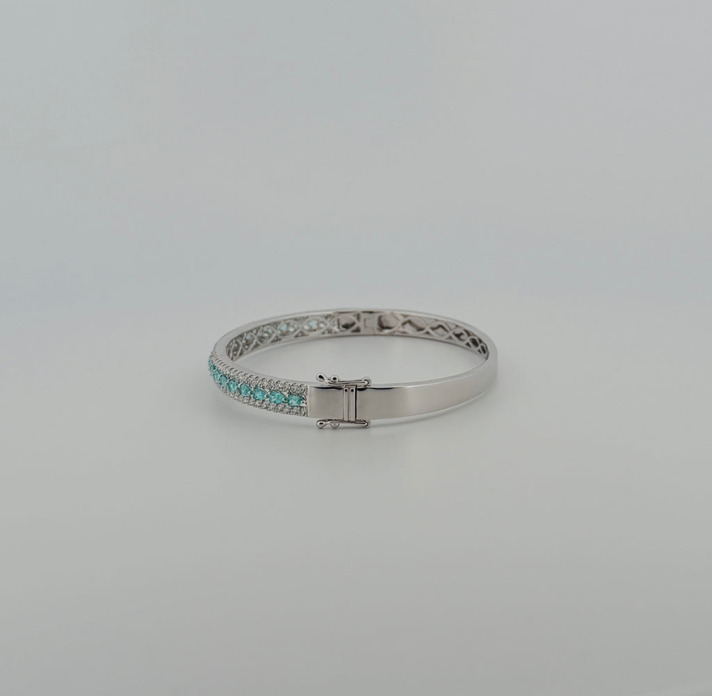 GIA Paraíba Tourmaline Bangle