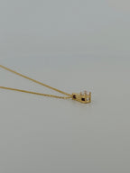 Dainty Spike Pendant Necklace - Lab Diamond