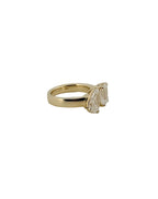 Toi et Moi Ring - Pear and Emerald IGI Lab Diamonds