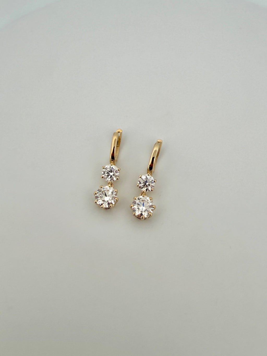 Double Drop IGI Lab Diamond Earrings