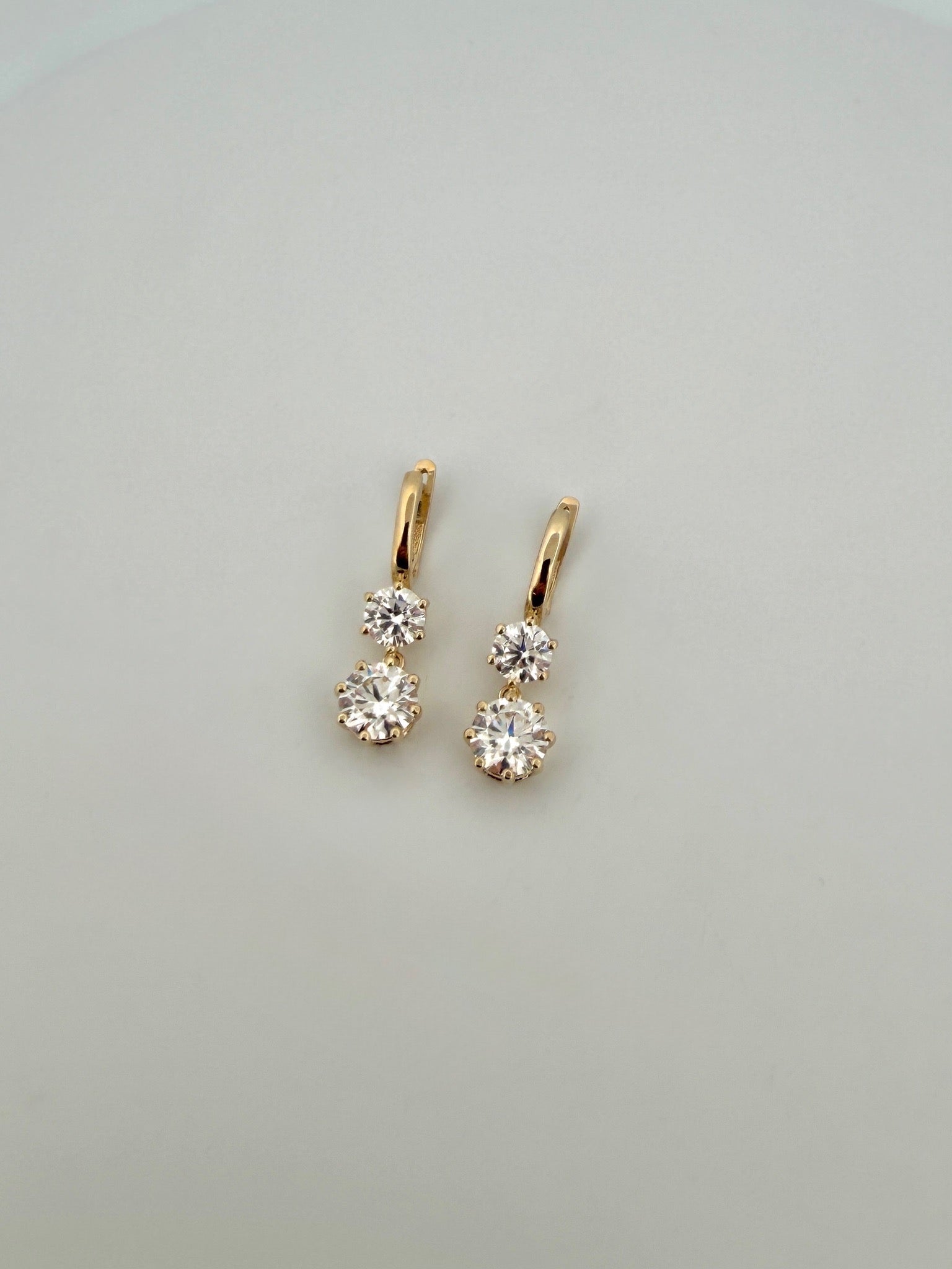 Double Drop IGI Lab Diamond Earrings