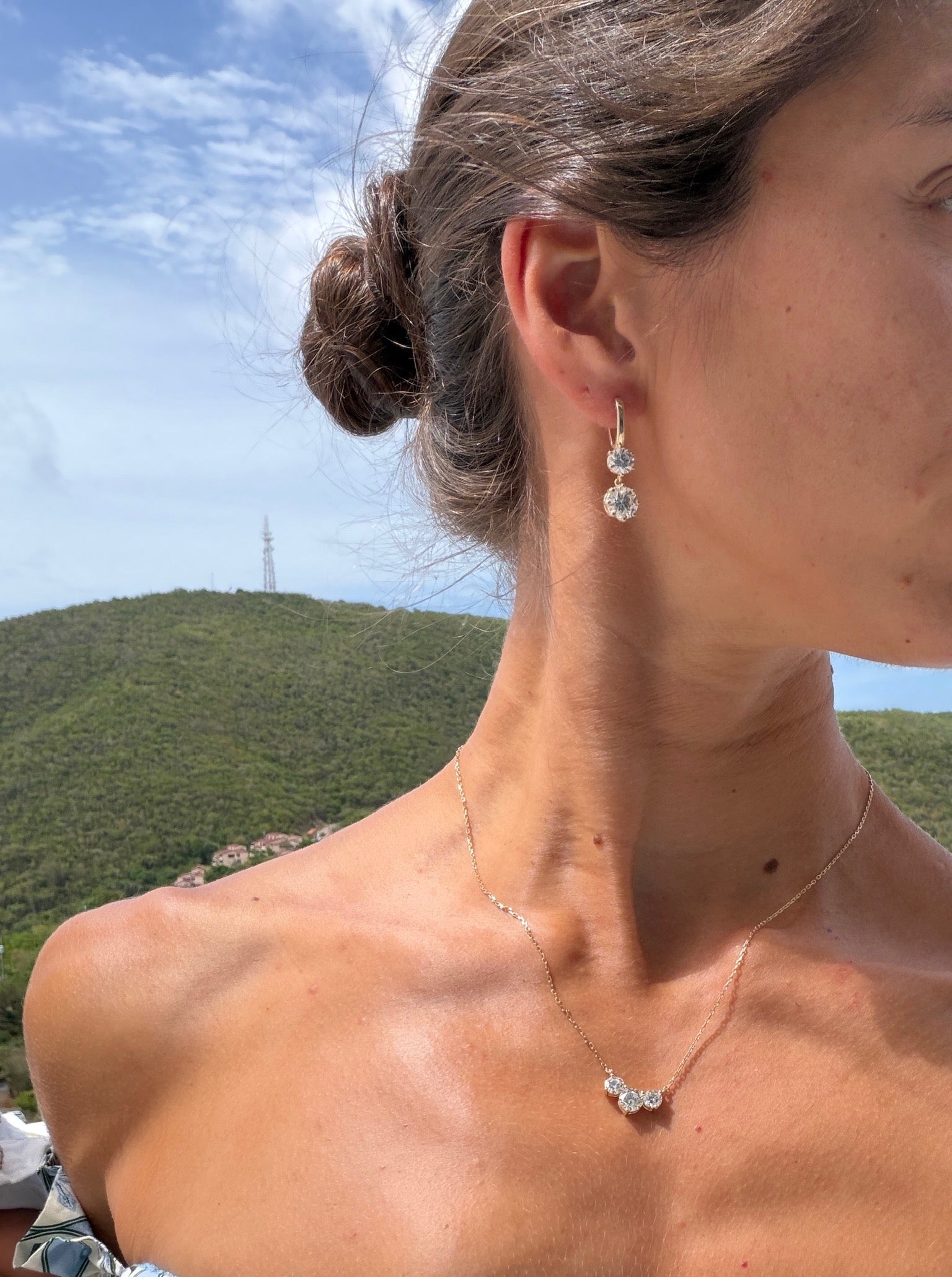 Double Drop IGI Lab Diamond Earrings