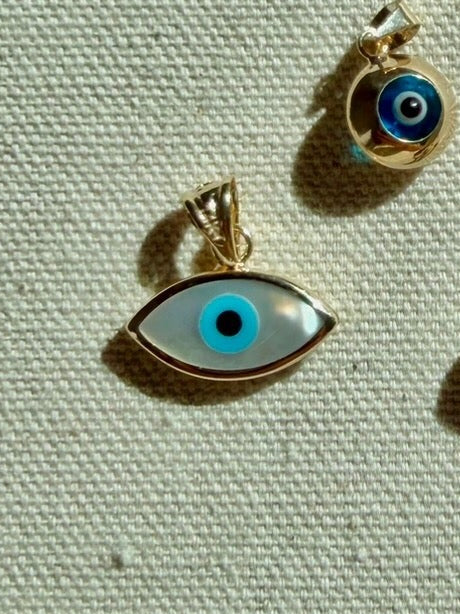 Iridescent Evil Eye Pendant