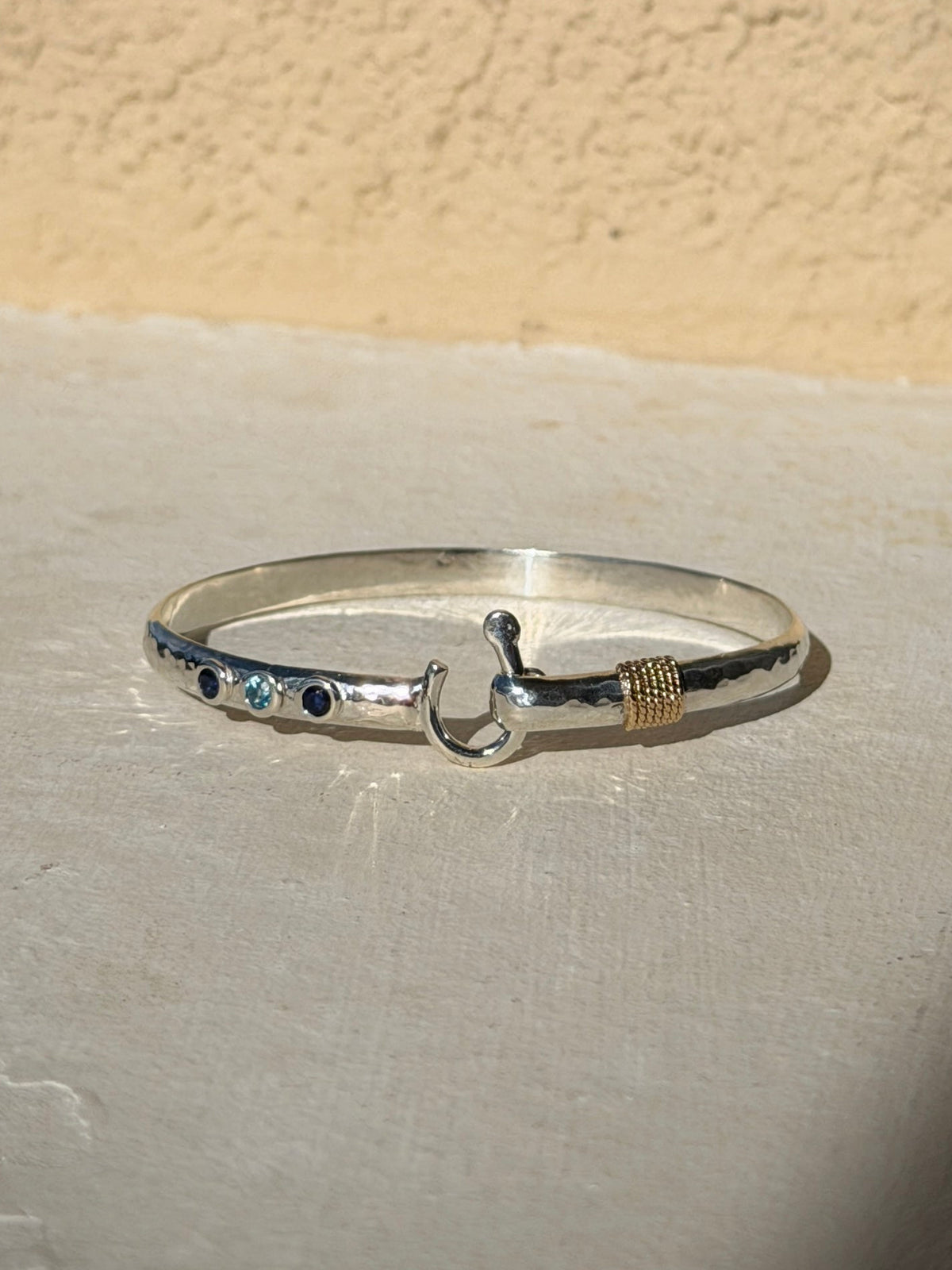 St. John J Hook Bracelet with Natural Gemstones - Custom Preorder Only