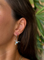 Small Hummingbird Larimar Drop Earrings
