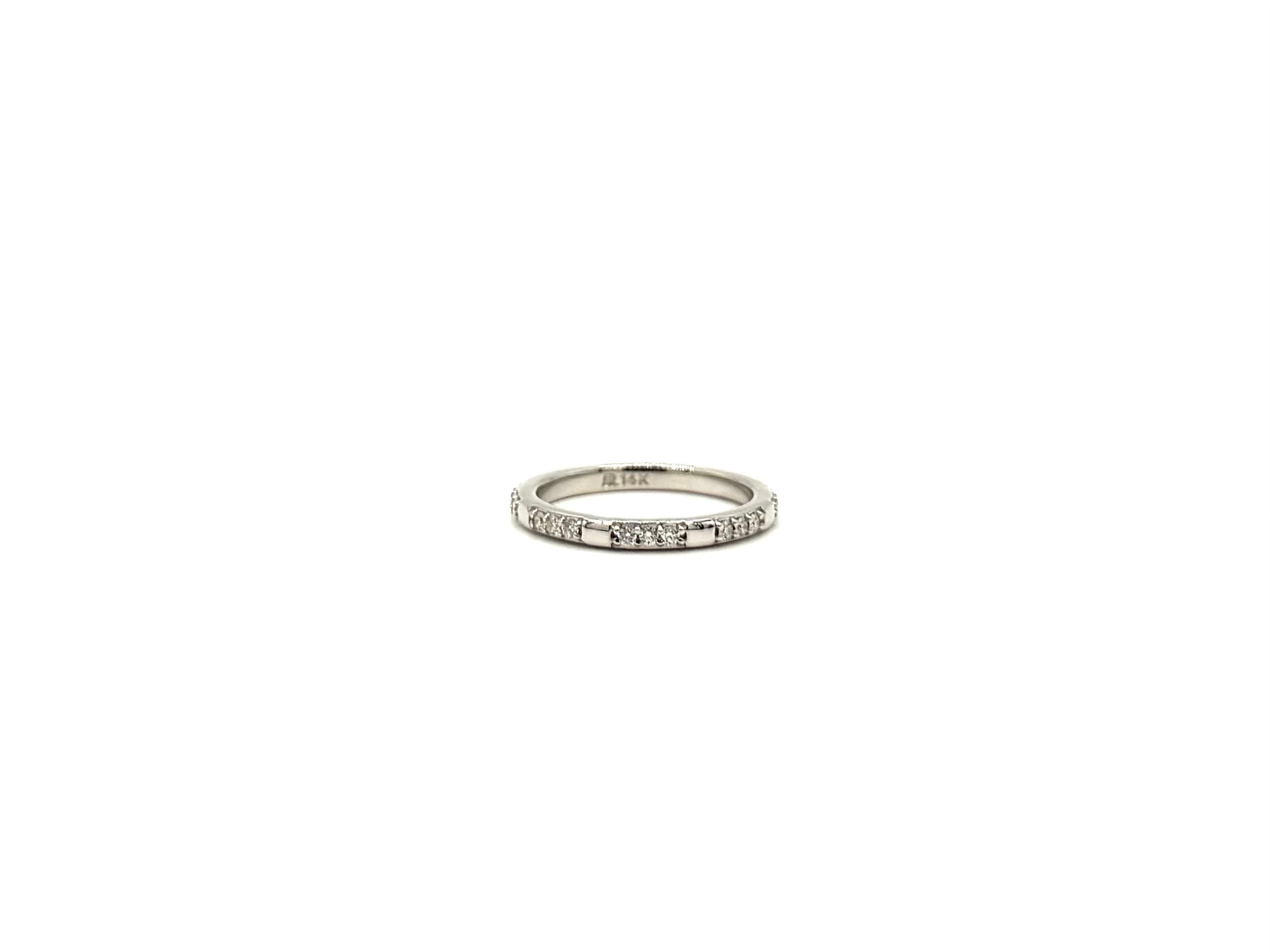 Dainty Pave Segment Ring