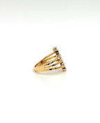Bubble Bezel Cocktail Ring