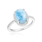 Larimar Oval Ring