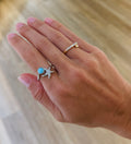 Larimar and Starfish Wrap Ring