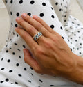 Mixed Cut Aquamarine Ring