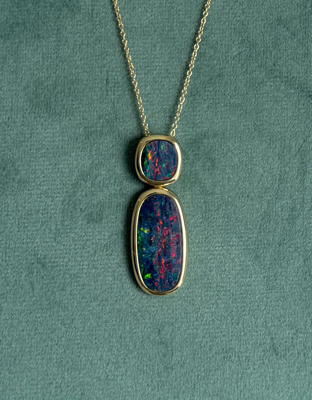 Australian Opal Pendant Necklace