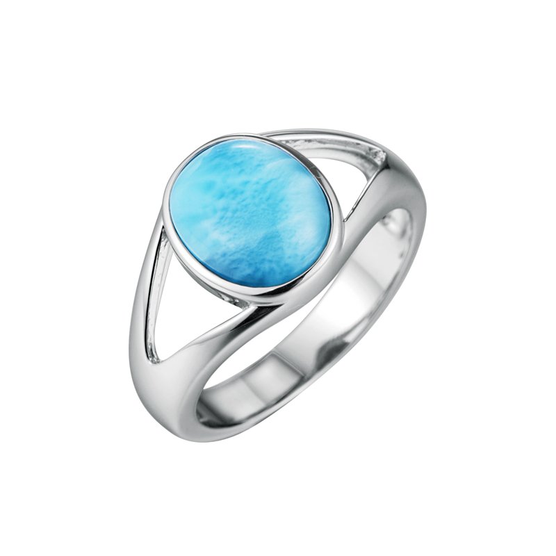 Larimar Split Shank Ring