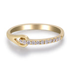 Dainty Loop Diamond Ring
