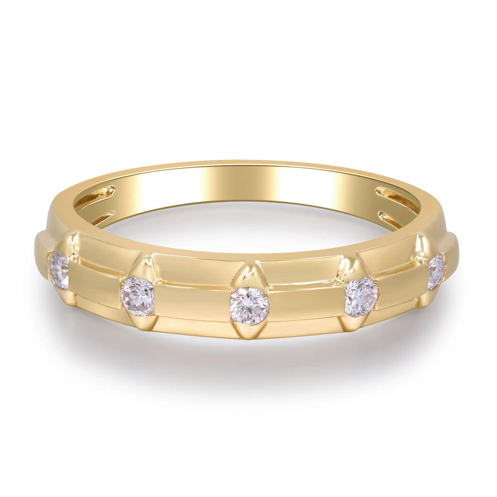 Modern Diamond Accent Band