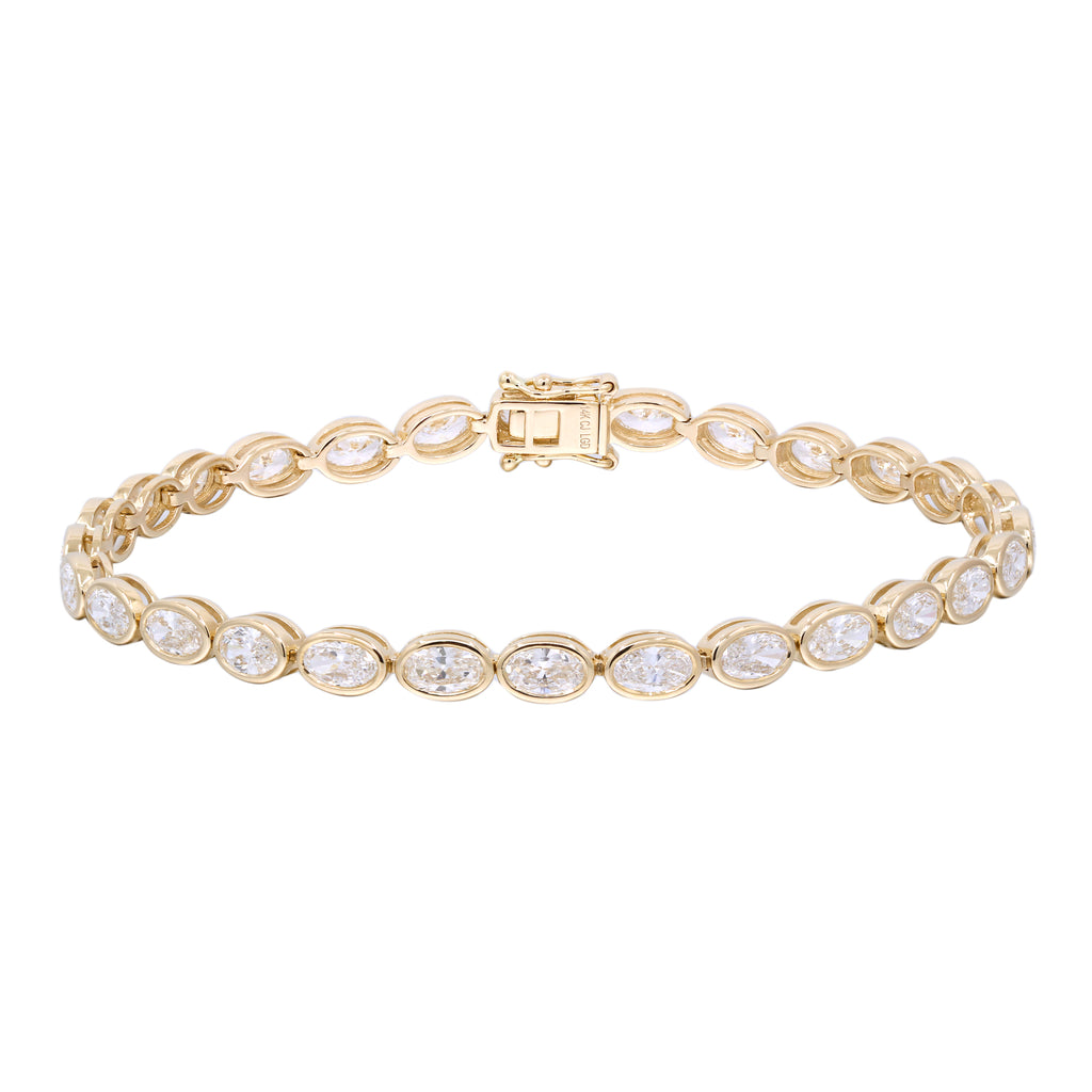 Lab Oval Diamond Tennis Bracelet- PREORDER