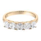 Asscher-Cut Lab Diamond Band