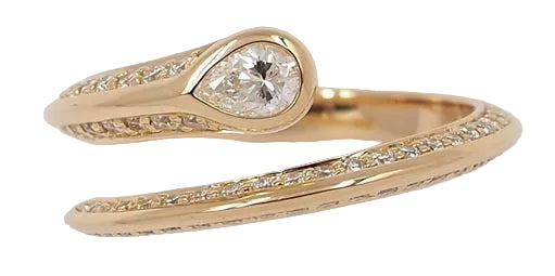 Snake Wrap Diamond Ring