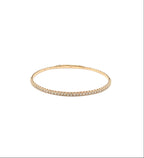 14K Rose Gold Diamond flexi bangle
