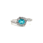 Paraíba Tourmaline Oval Ring - GIA Certified Natural