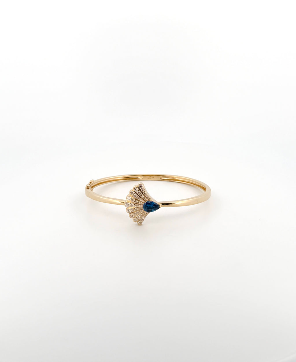 Sapphire & Diamond Fan Bangle