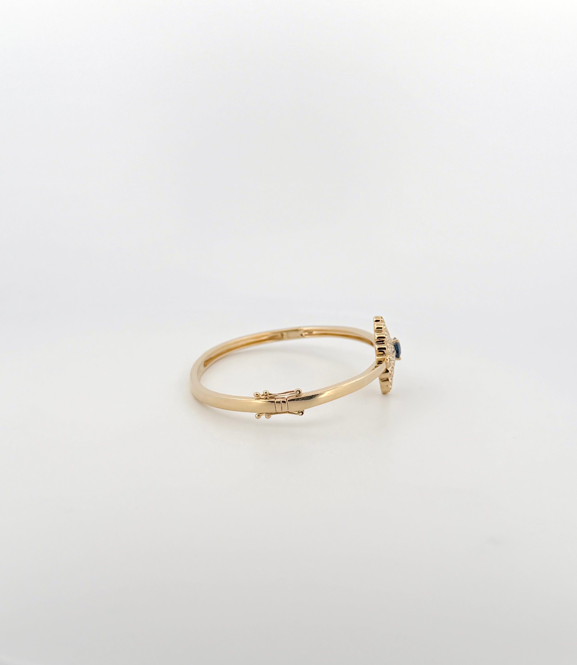 Sapphire & Diamond Fan Bangle