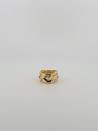 Diamond Scroll Ring