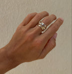 Diamond Scroll Ring