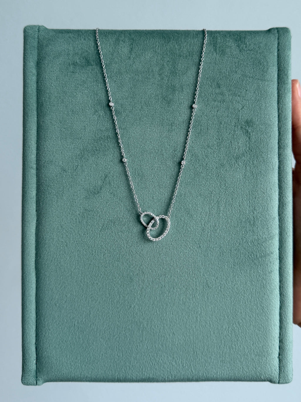 Diamonds Interlocked Station Necklace