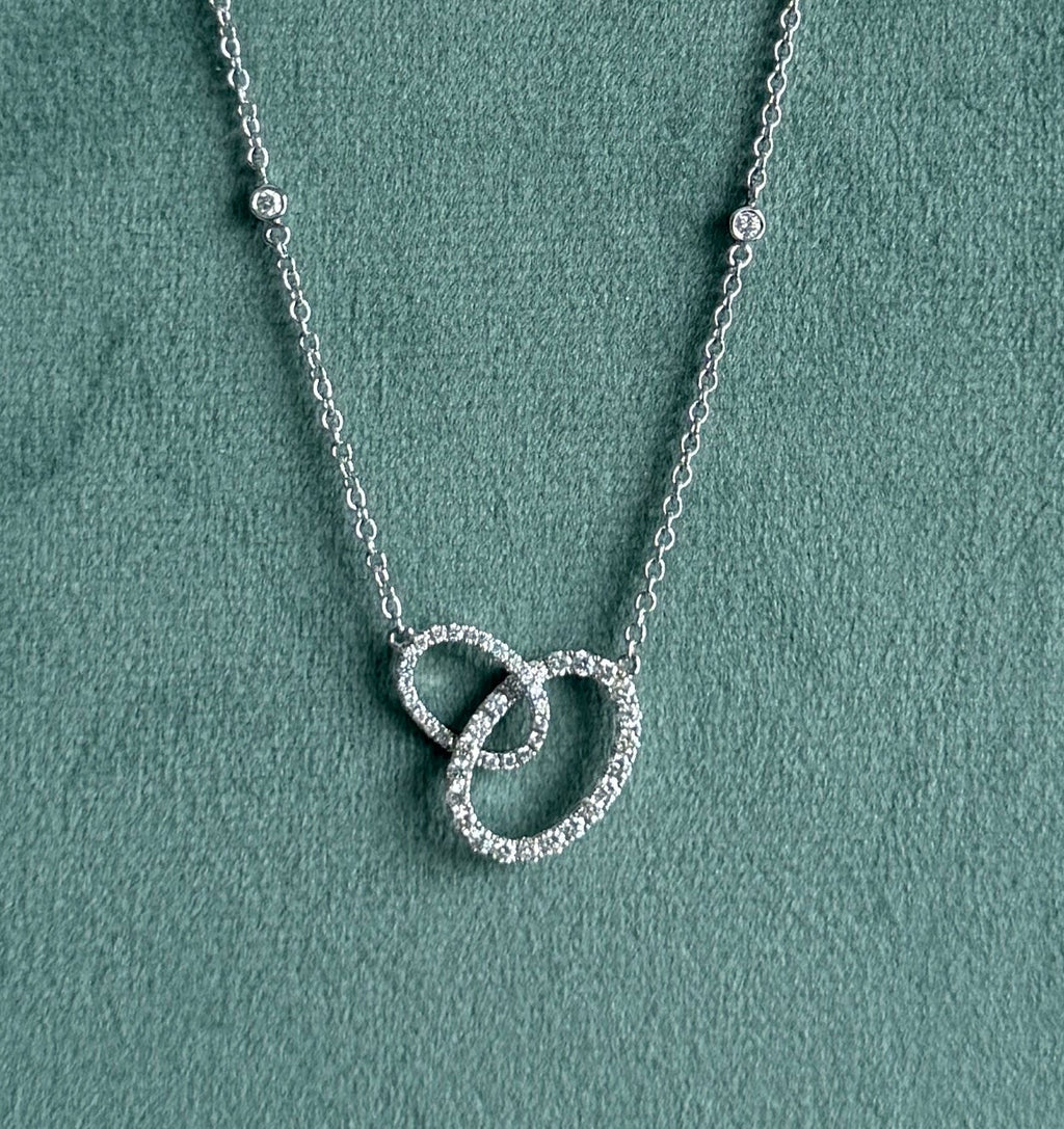 Diamonds Interlocked Station Necklace
