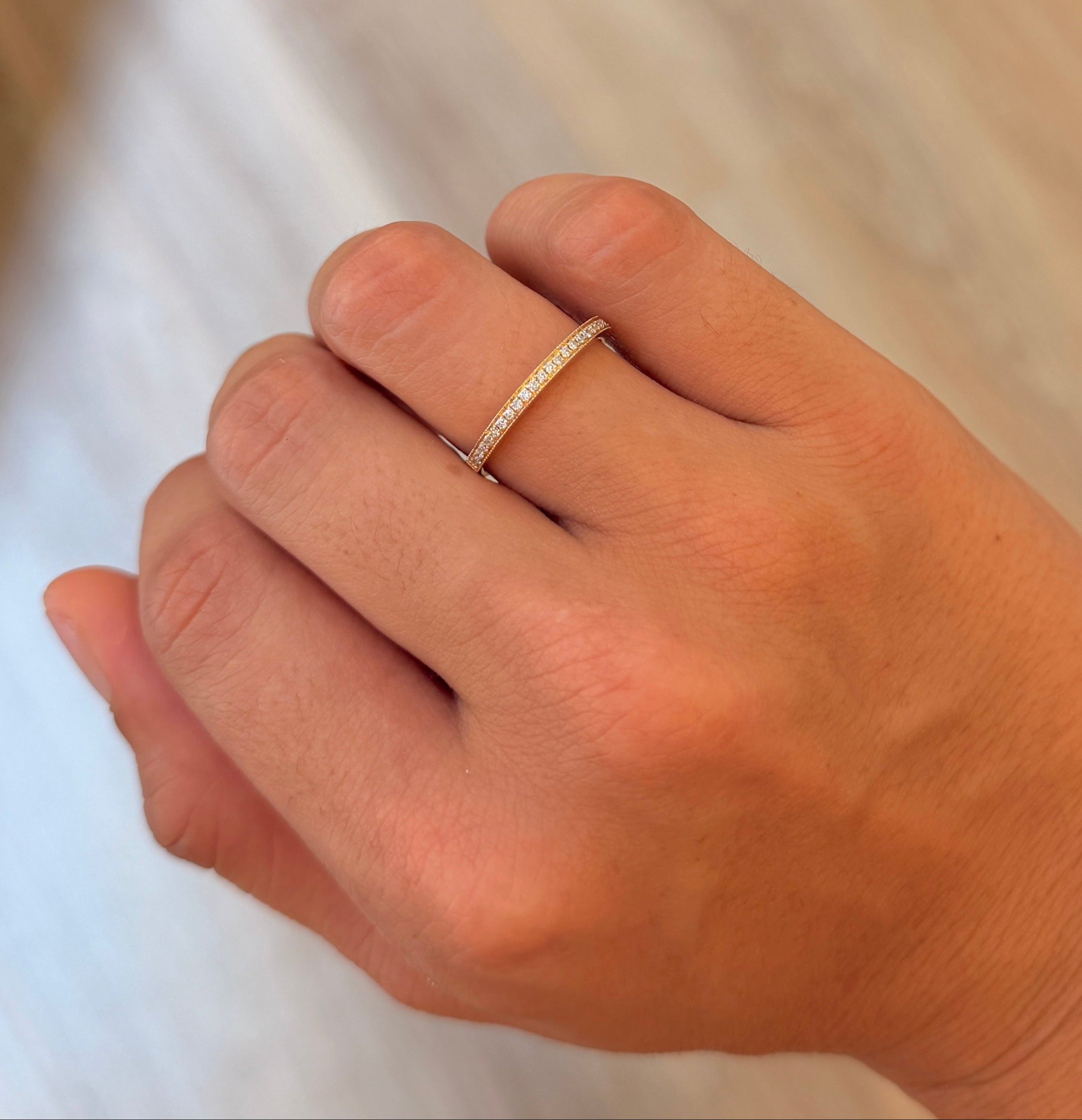 Channel Set Diamond Band