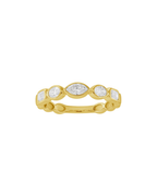 Marquise Mixed Bezel Diamond Band