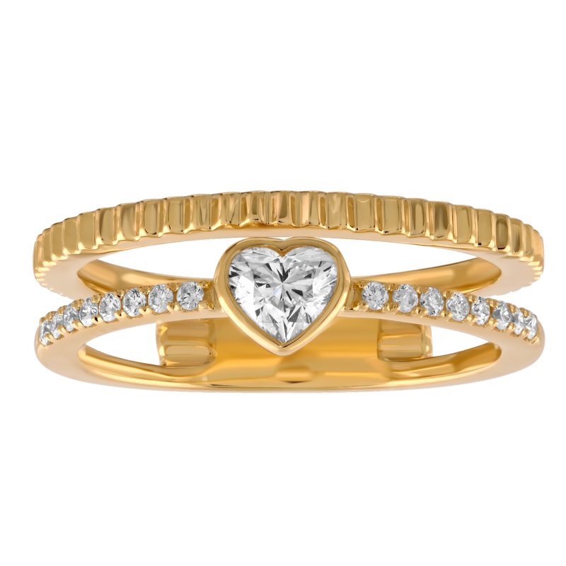 Heart Stacking Diamond Ring