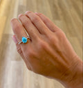 Larimar Pear Ring