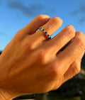 Medium Sapphire & Diamond Ring
