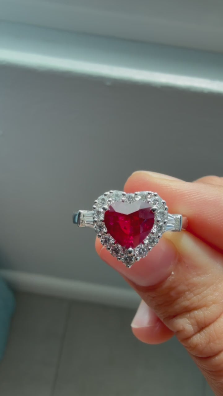 Ruby Heart Ring