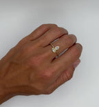 Toi et Moi Vertical Diamond Ring