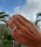 Oval Half Eternity Diamond Ring
