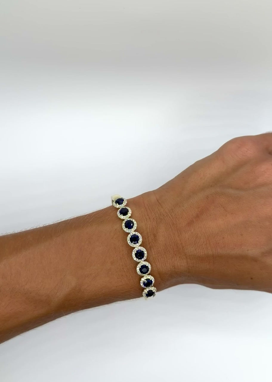 Elegant Sapphire Bangle