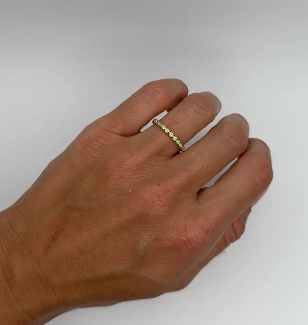 Dainty Bezel Diamond Ring