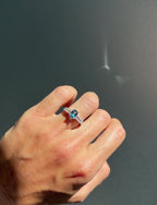 London Blue Topaz Split Shank Ring