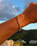 Emerald Cut Diamond Flexi Bangle