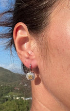 Yellow Diamond Drop Earrings