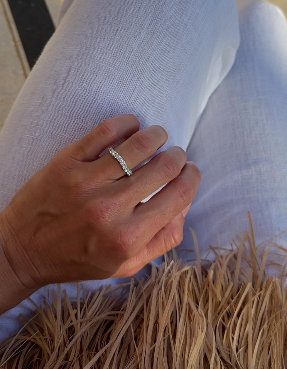 Diamond Wave Ring - One Carat