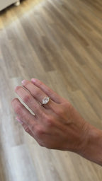 Pink Cushion IGI Certified Lab Diamond Ring