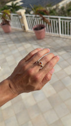 Orange Sapphire and Diamond Sunburst Ring - GIA Certified Natural