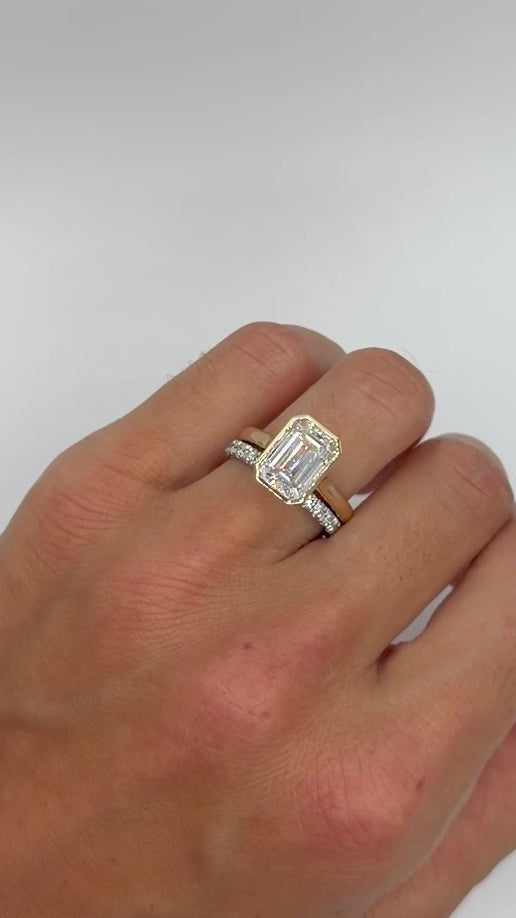 Radiant Cut Solitare Lab Diamond Ring